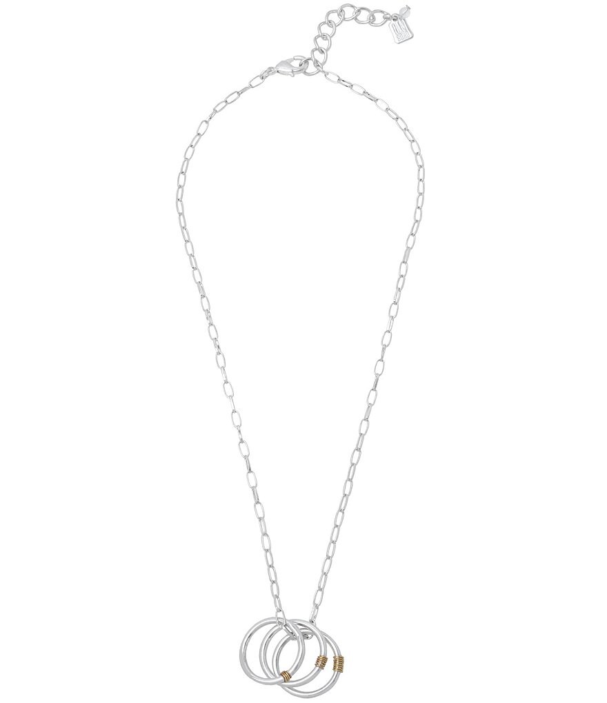 Robert Lee Morris Soho Wire Wrap Rings Pendant Necklace