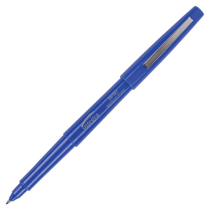 Integra Resin Tip Pen Med Pt Blue Barrel/BE Ink 36197