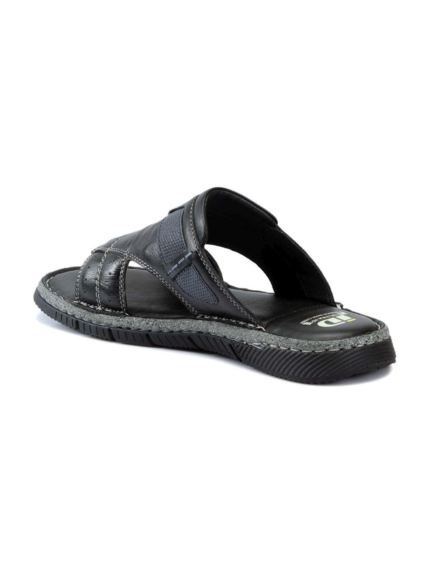 ID Men's Black Casual Sandals