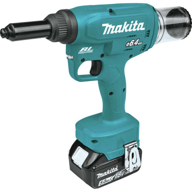 Makita XVR02T 18V LXT Lithium-Ion Brushless Cordless Rivet Tool Kit (5 Ah)