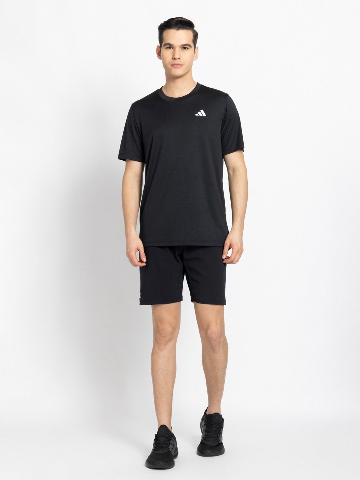 Adidas Black Regular Fit Sports T-Shirt
