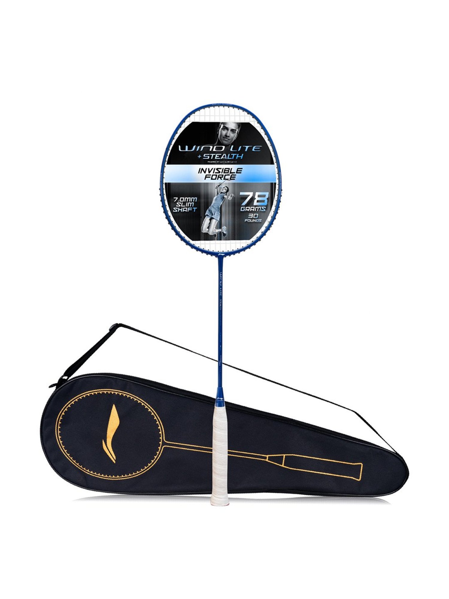 Li-Ning Wind Lite Stealth Badminton Racket (Royal Blue) Size - Medium