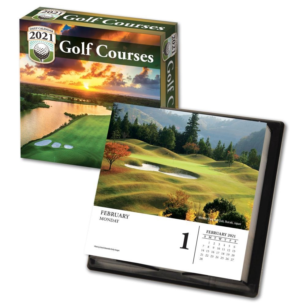Turner Licensing,  Golf Courses Desk Calendar 2021
