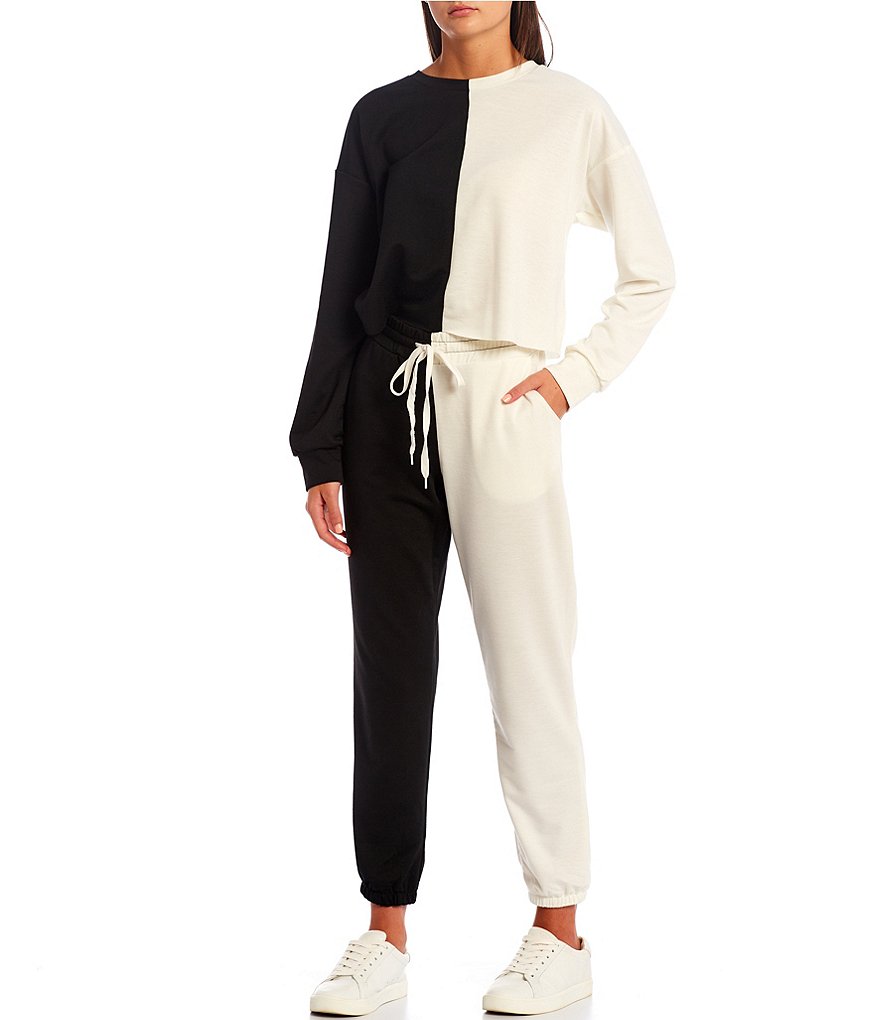 Angie High Rise Stripe Cargo Jogger Pants