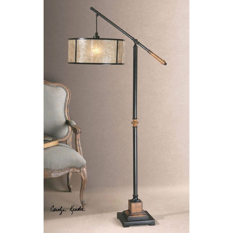Uttermost Sitka Lantern Floor Lamp - Black