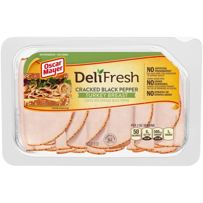 Oscar Mayer Deli Fresh Cracked Black Pepper Turkey - 8oz
