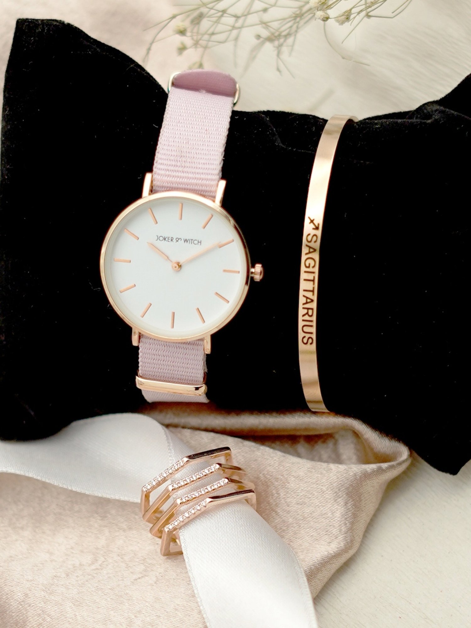 Joker & WItch JWLT179 Analog Watch for Women With Ring, Bracelet