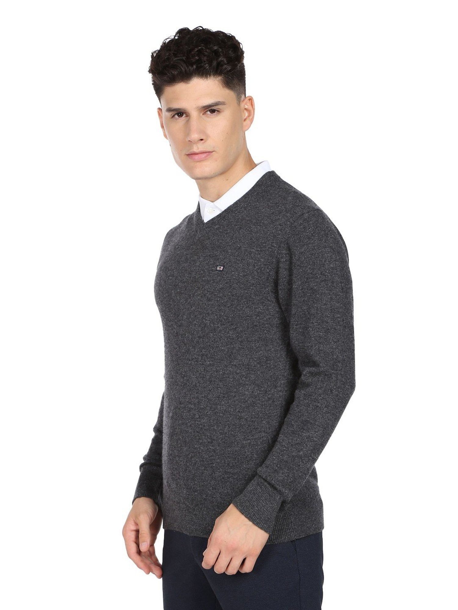Arrow Sport Anthra Regular Fit Sweater