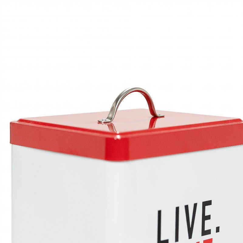 Amici Pet Live Love Woof Metal Food Canister, 208oz