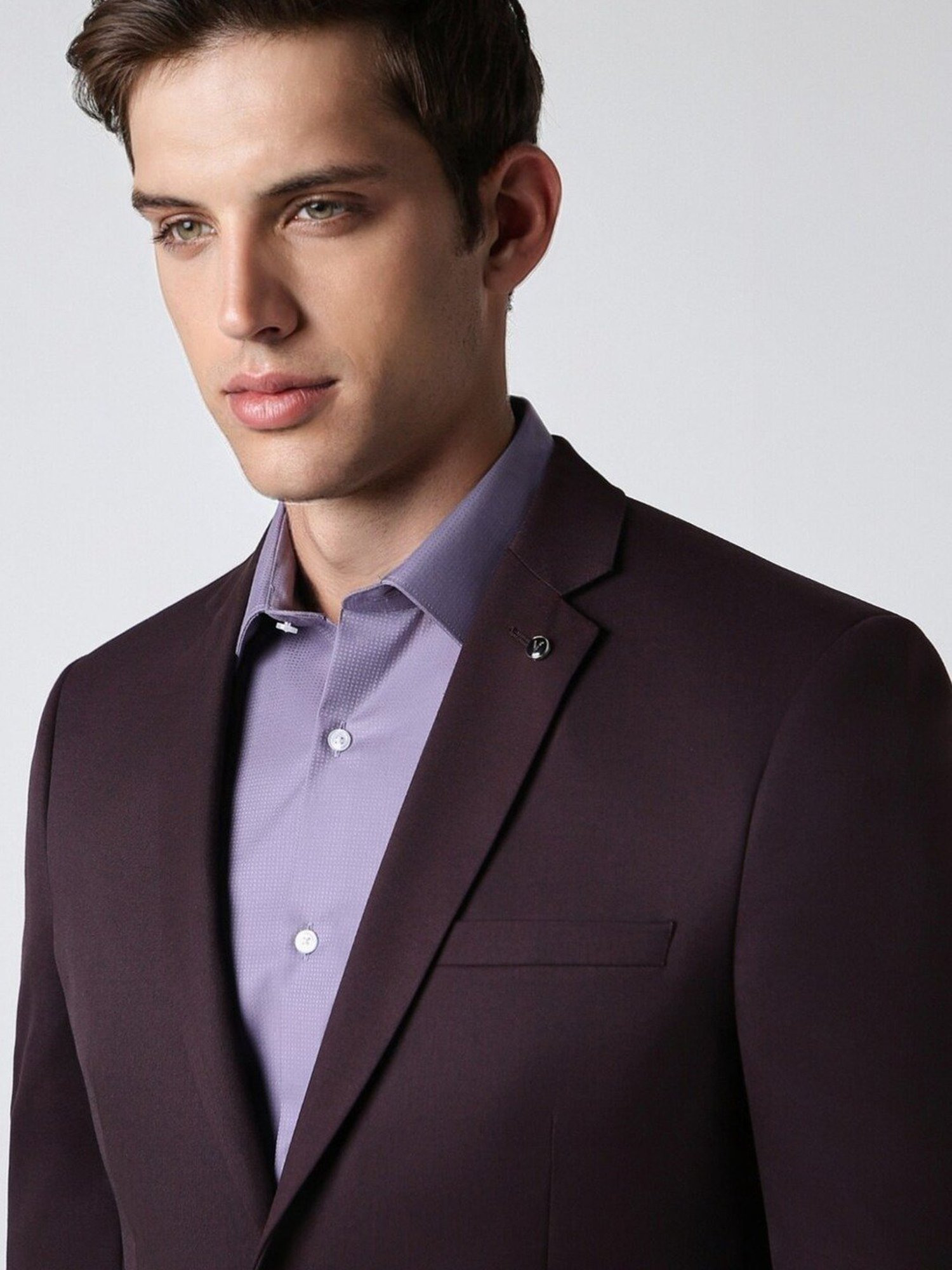 Van Heusen Maroon Slim Fit Blazer