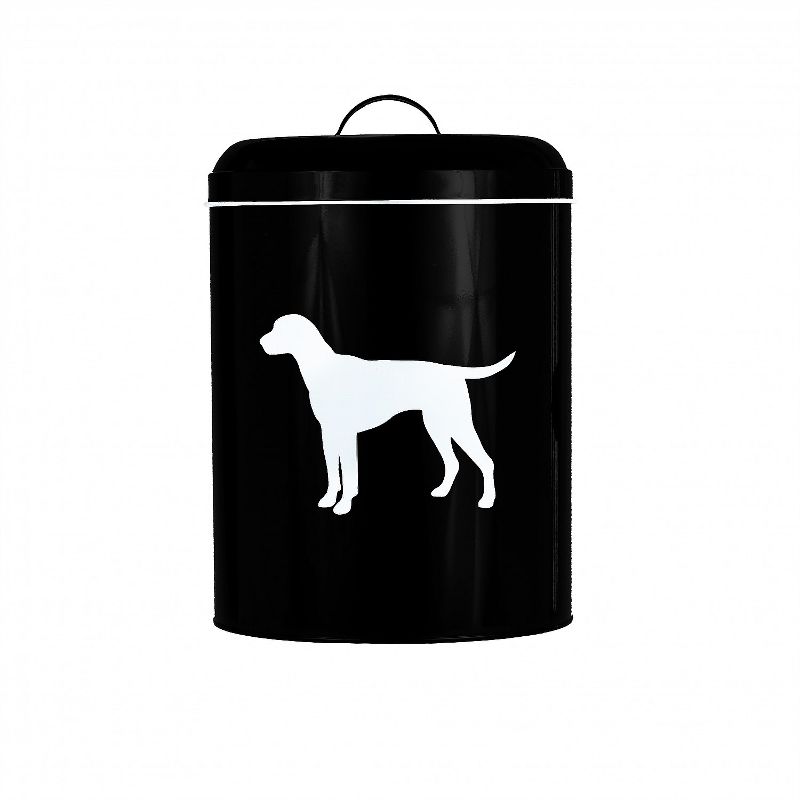 Amici Pet Dog Black/White Buster Food Storage Bin, Large