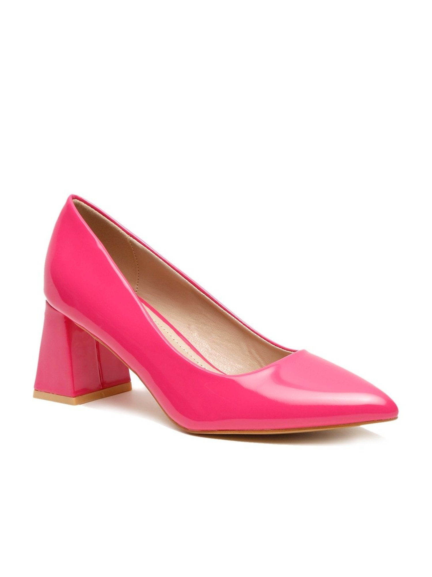 Flat N Heels Women's Pink Casual Pumps