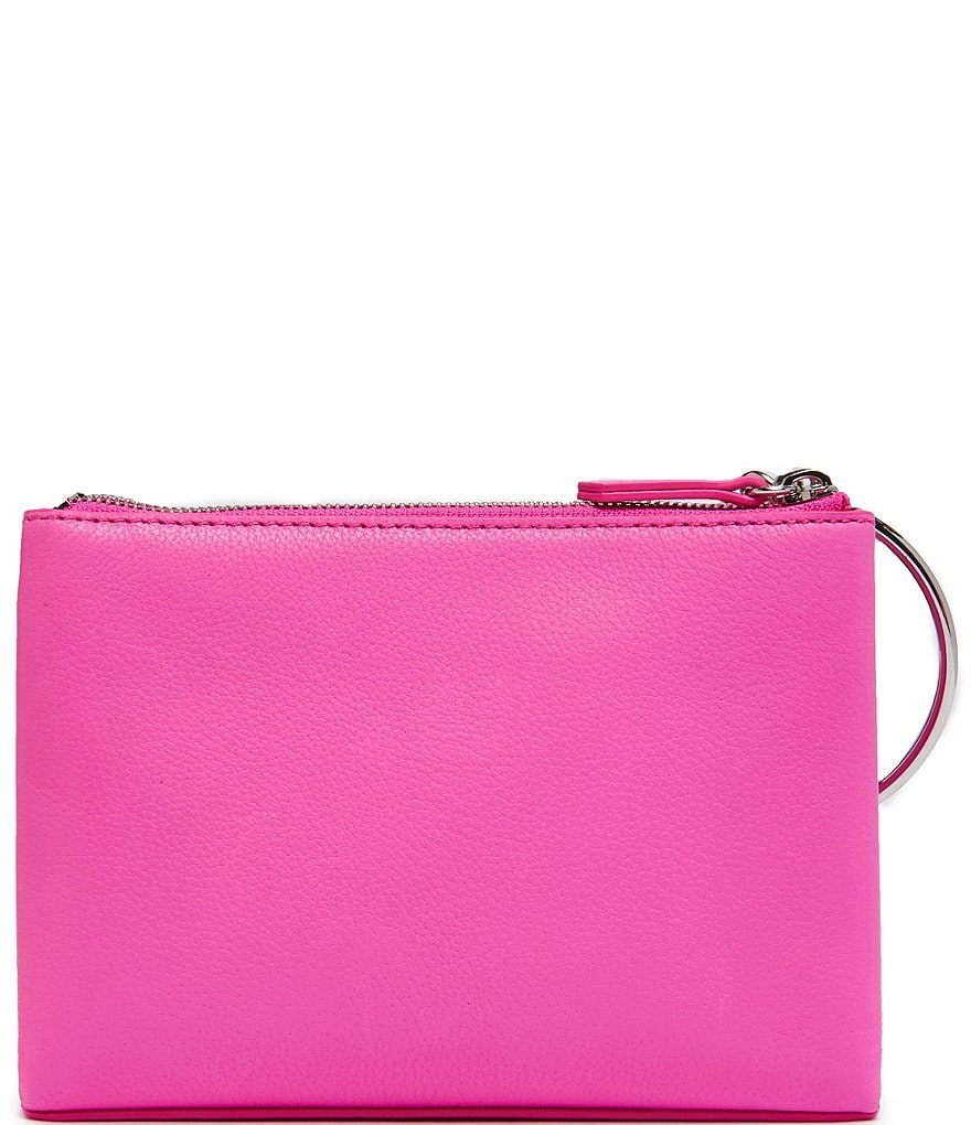 Thacker Donna Ring Handle Leather Crossbody Bag