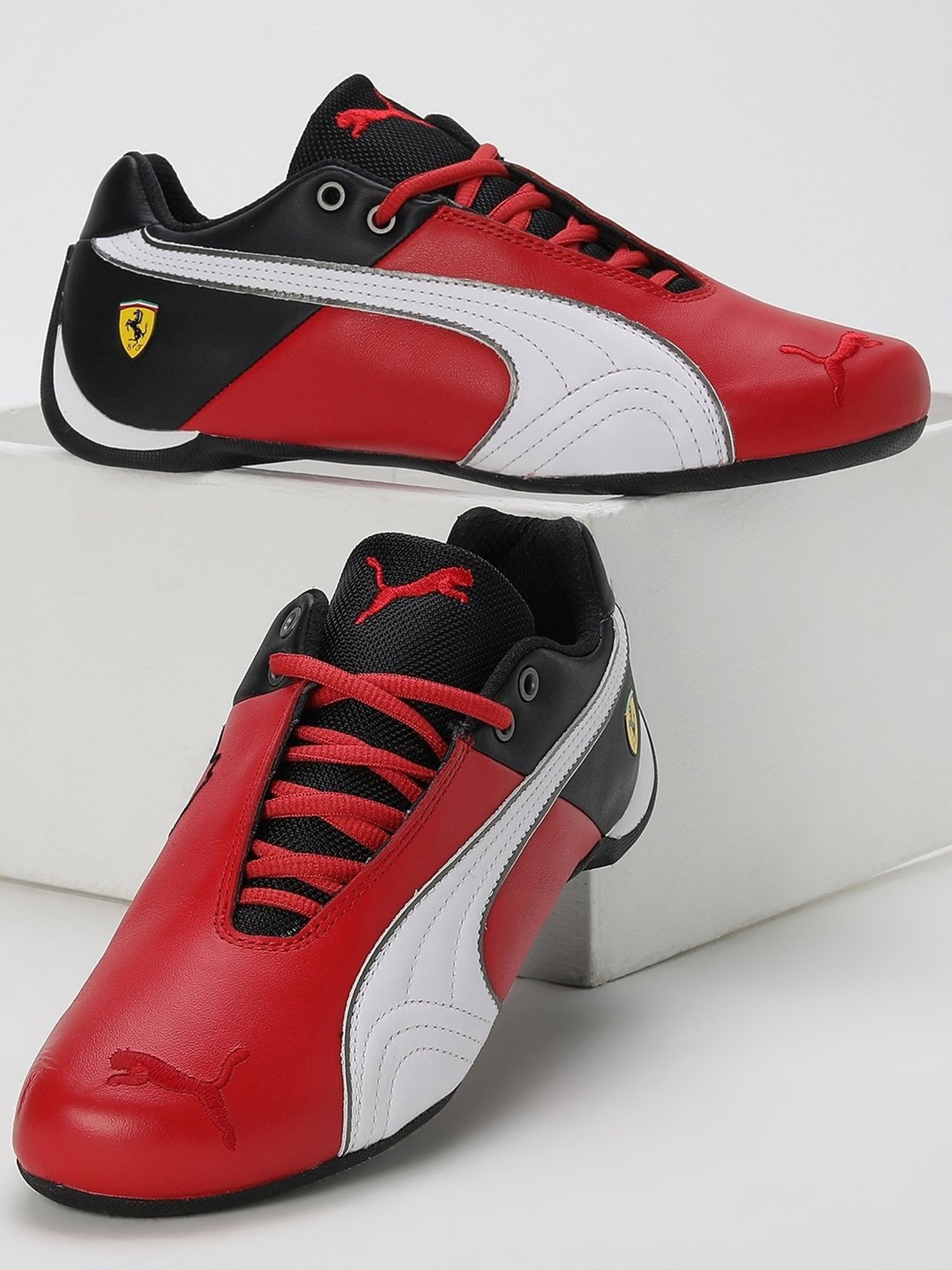 Puma Men's Scuderia Ferrari Future Cat OG Motorsport Red Casual Sneakers
