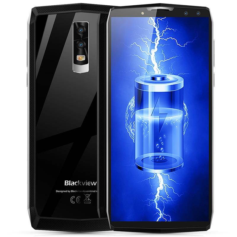 Blackview P10000 Pro 4G Phablet 6.0 inch Android 7.1 MTK6763 Octa Core 2.0GHz 4GB RAM 64GB ROM Quad Cameras Type-C Glass Back Case 11000mAh Battery