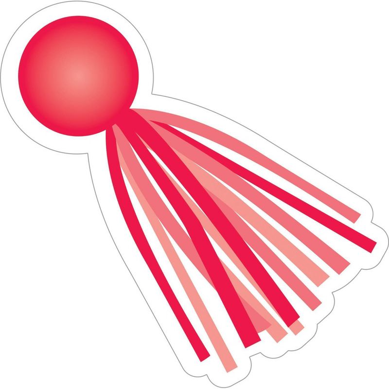 Schoolgirl Style 36pc Hello Sunshine - Tassels Colorful Cut-Outs 6" x 3.5"