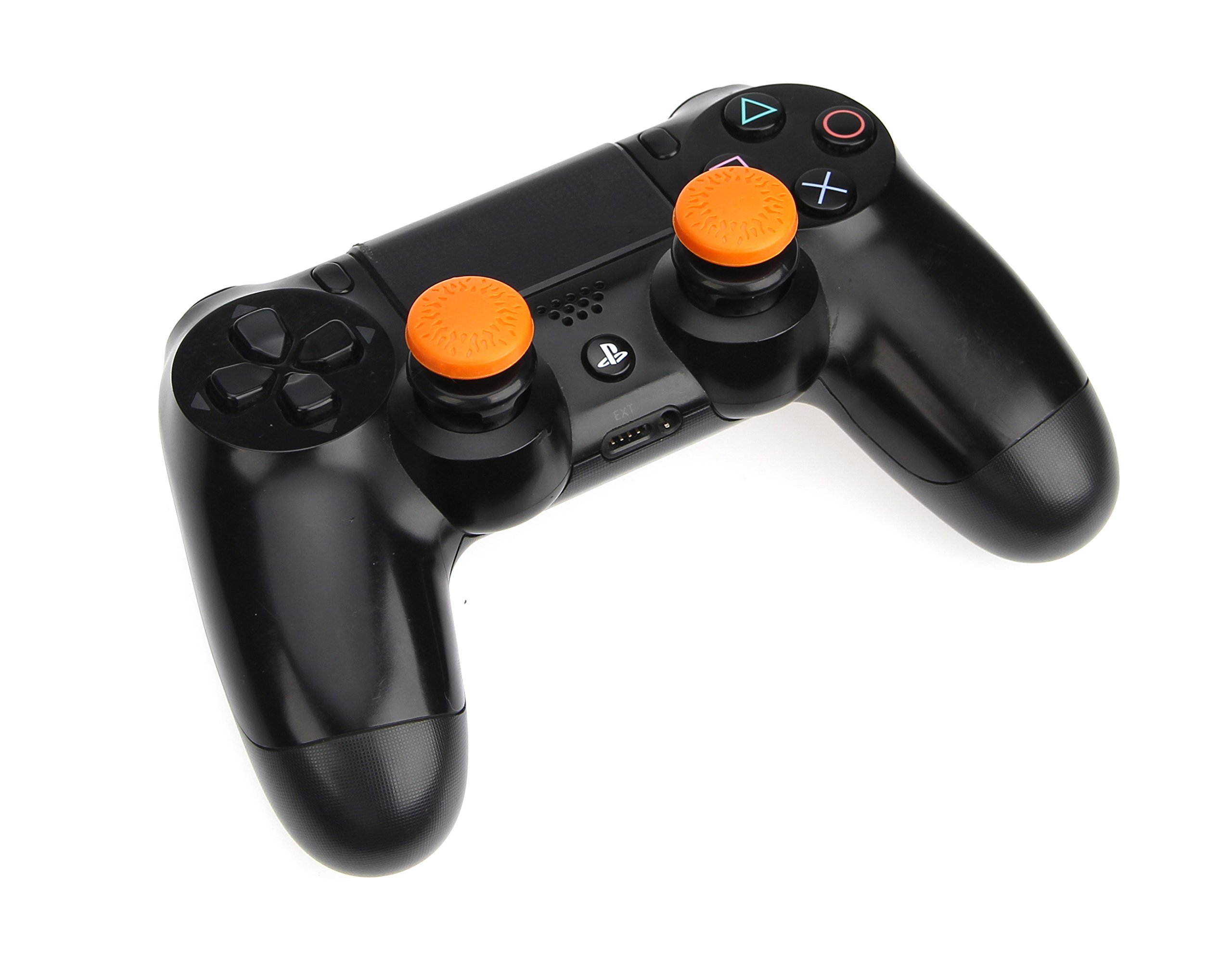 AmazonBasics PlayStation 4 Controller Thumb Grips - 2-Pack, Orange