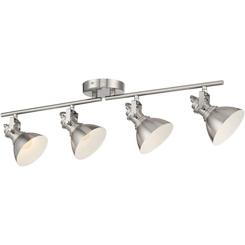 Pro Track Otis 4-Light Bushed Nickel Metal Track Fixture
