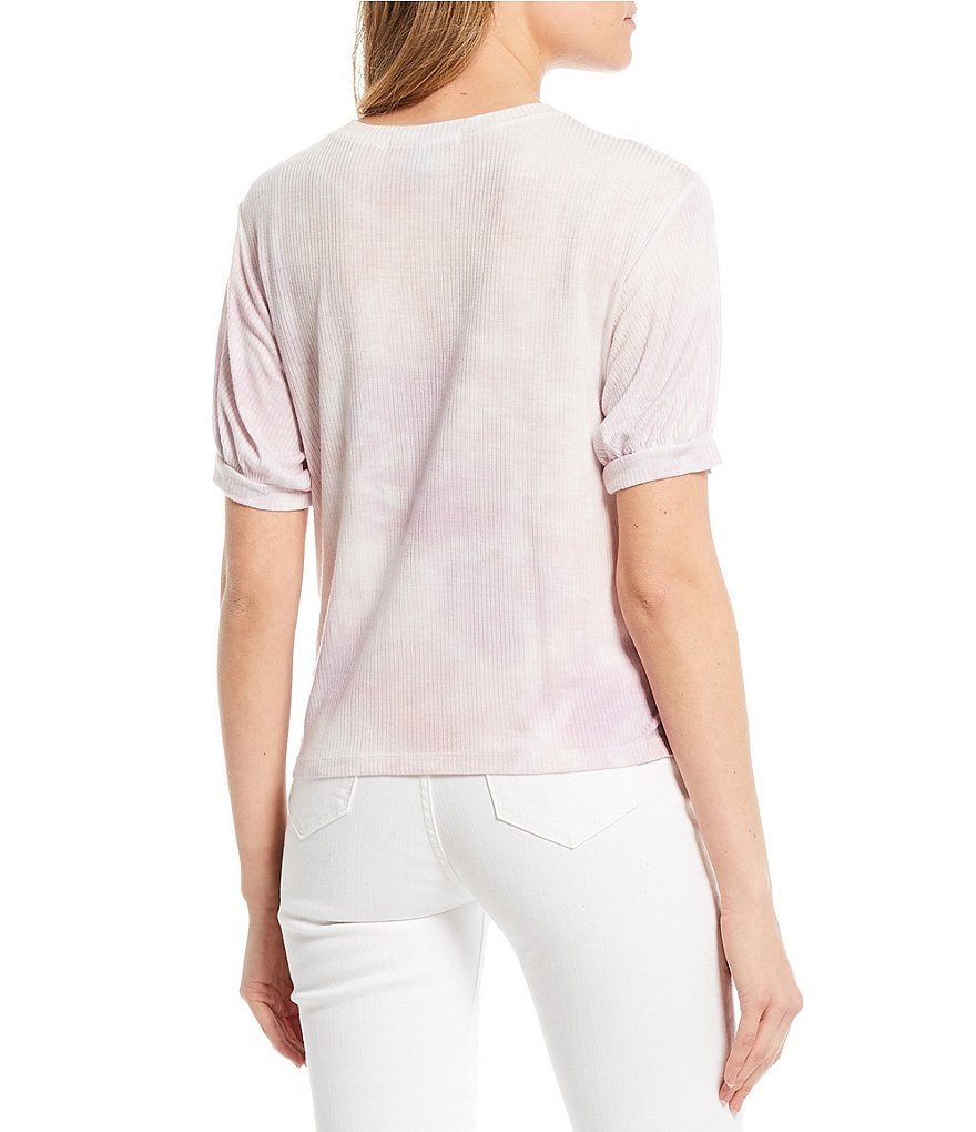 Good Luck Gem Short-Sleeve Tie-Dye Boxy Tee