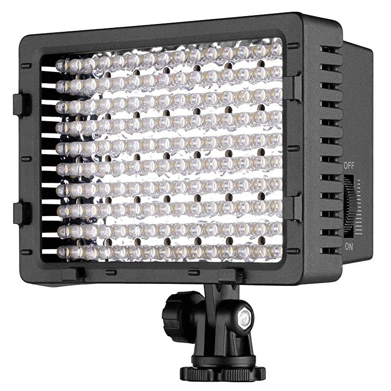 160 LED CN-160 Dimmable Ultra High Power Panel Digital Camera / Camcorder Video Light, LED Light for Canon, Nikon, Pentax, Panasonic,SONY, Samsung and Olympus Digital SLR Cameras