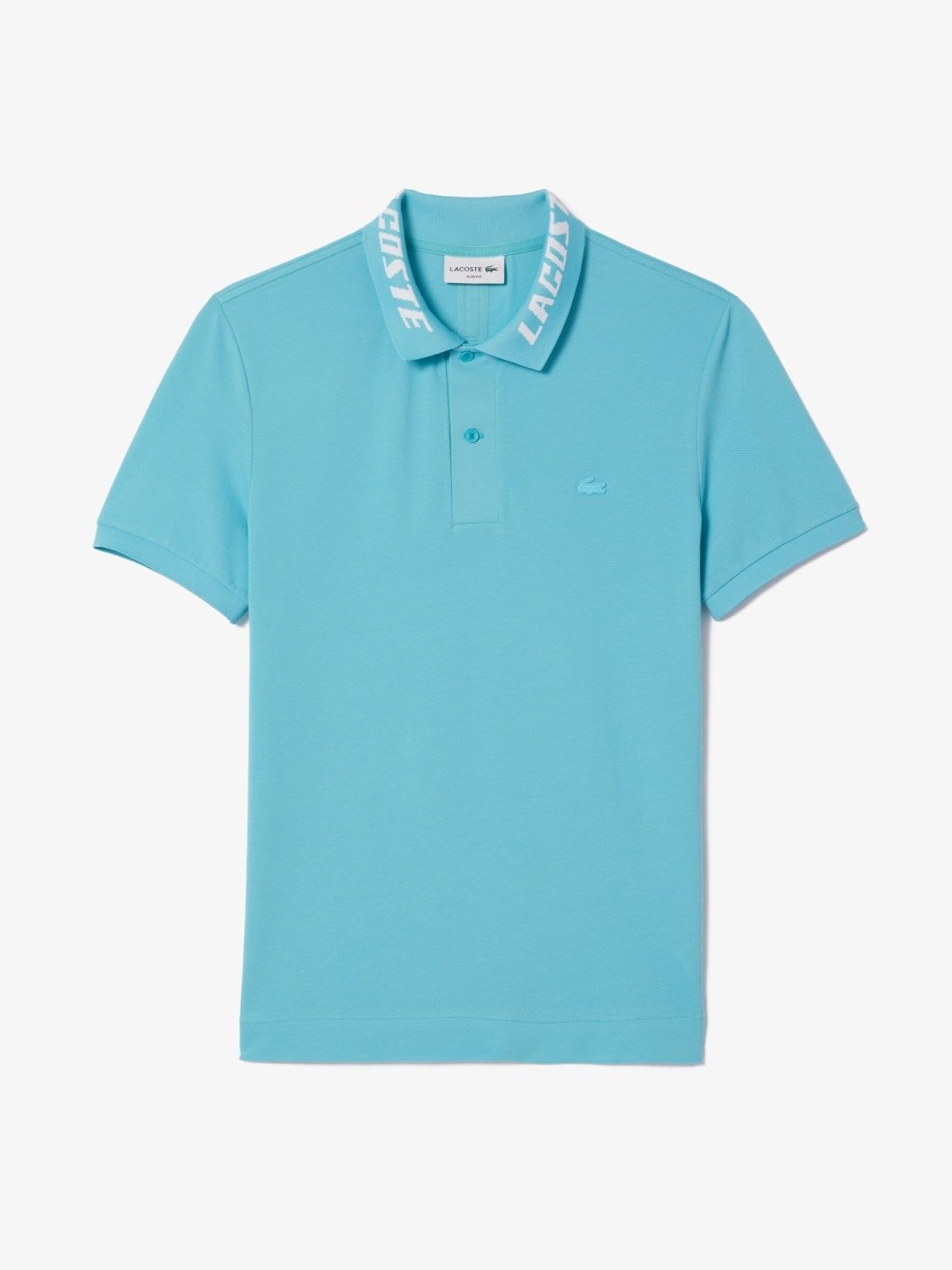 Lacoste Blue Cotton Slim Fit Polo T-Shirt