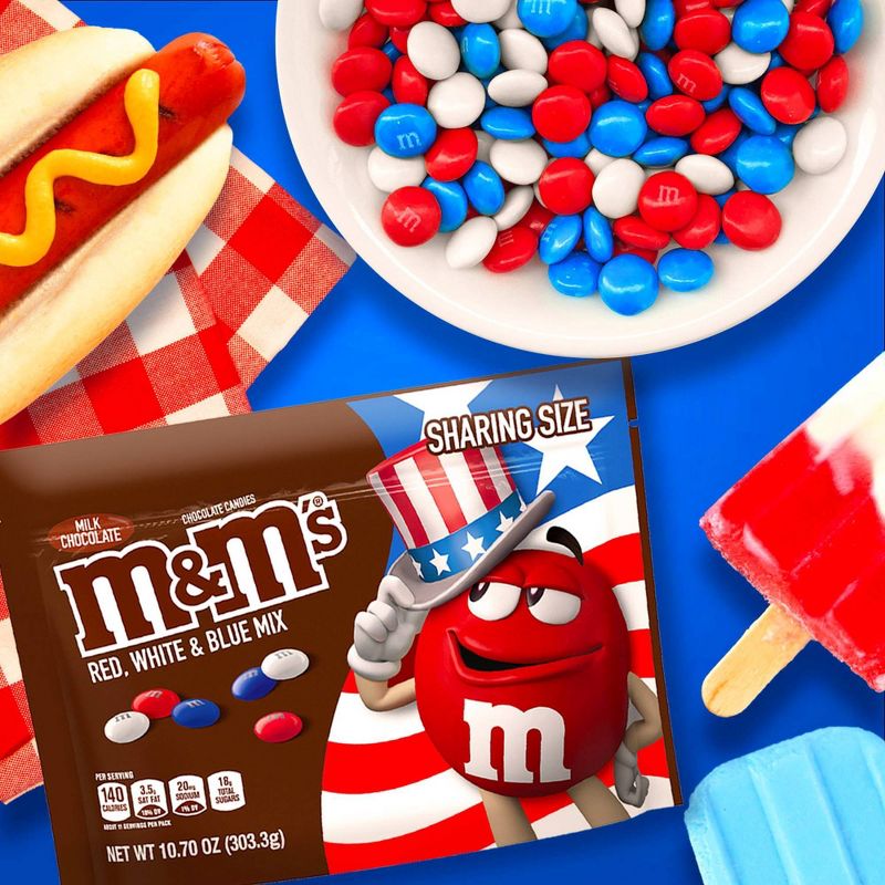 M&M's Red White and Blue Milk Chocolate Candies - 10.7oz