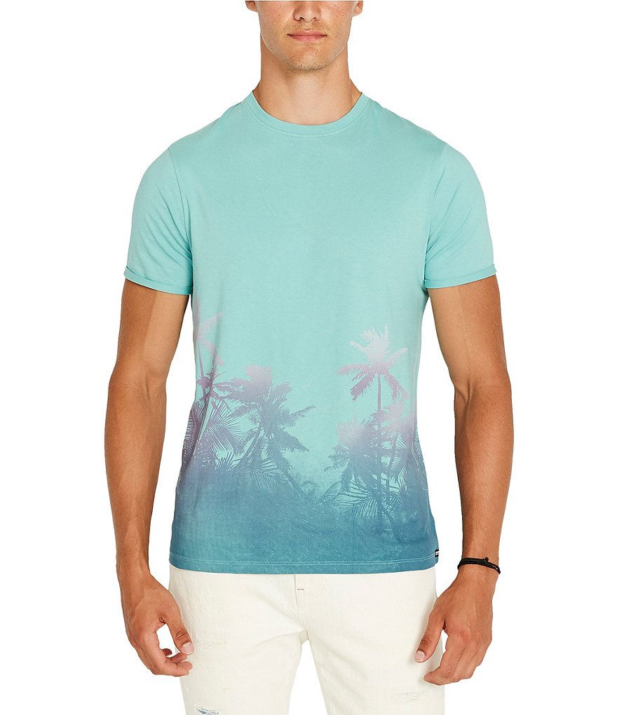 Buffalo David Bitton Tapops Palm Tree Short-Sleeve T-Shirt
