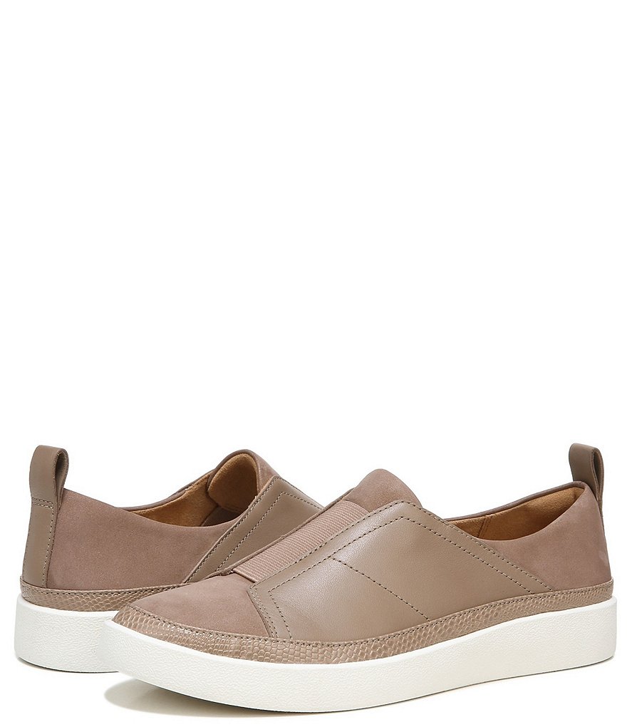 Vionic Zinah Leather Slip-On Sneakers