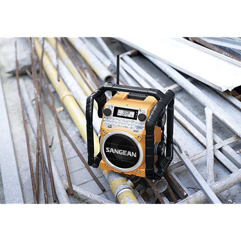 U4 AM/FM-RBDS/Weather Alert/Bluetooth/Aux-in Ultra Rugged Rechargeable Digital Tuning Radio Yellow