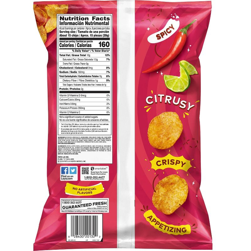 Lay's Chile Limón Flavored Potato Chips - 7.75oz