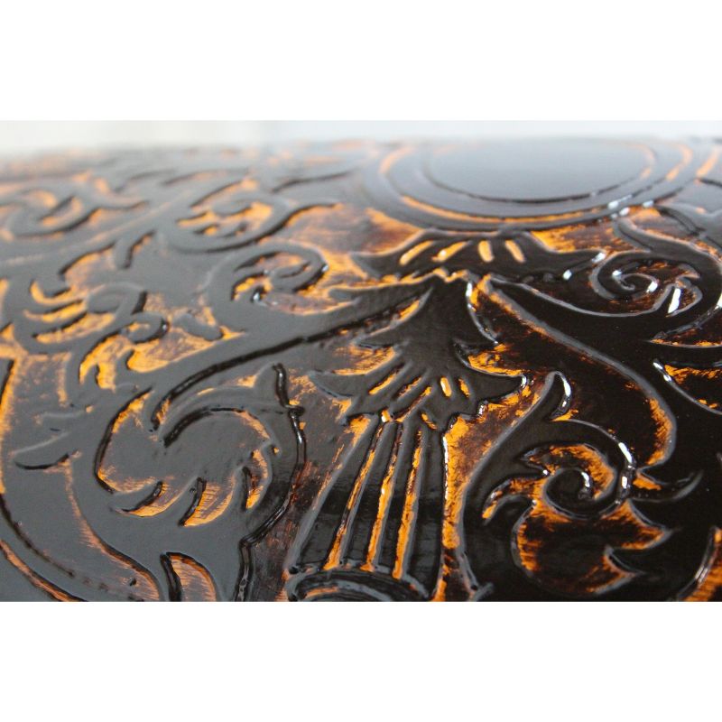 Uniquewise Antique Style Brown Floor Vase, 36 Inch Tall