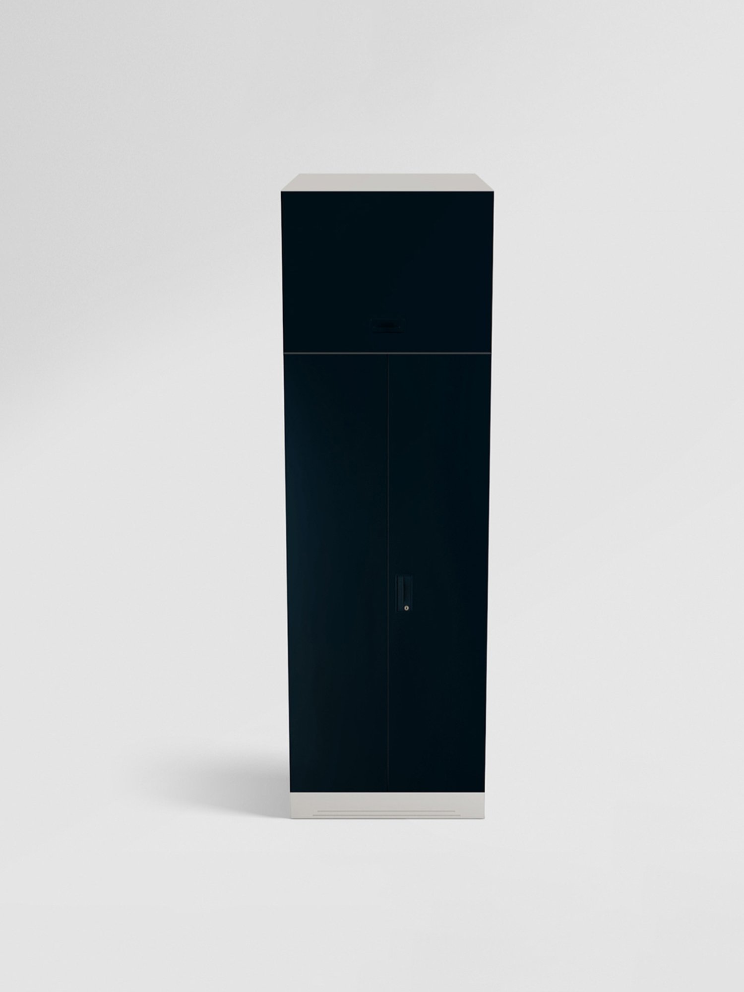 Godrej Interio Slimline 2-Door Steel Almirah, Blue (1-Year Warranty, 1 Locker, 1 Drawer,OHU)