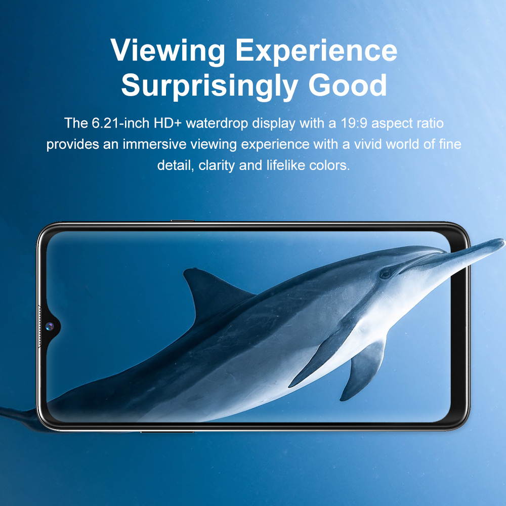 telefono Inteligente A80s Helio A25, Android 10, 4GB de RAM, 64GB de ROM, camara cuadruple de 13MP, 4200mAh, Pantalla antigotas de 6,2", 4G