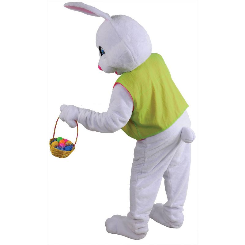 Deluxe Adult Green Vest Easter Bunny Costume Bodysuit (with 4 Accessories) One Size