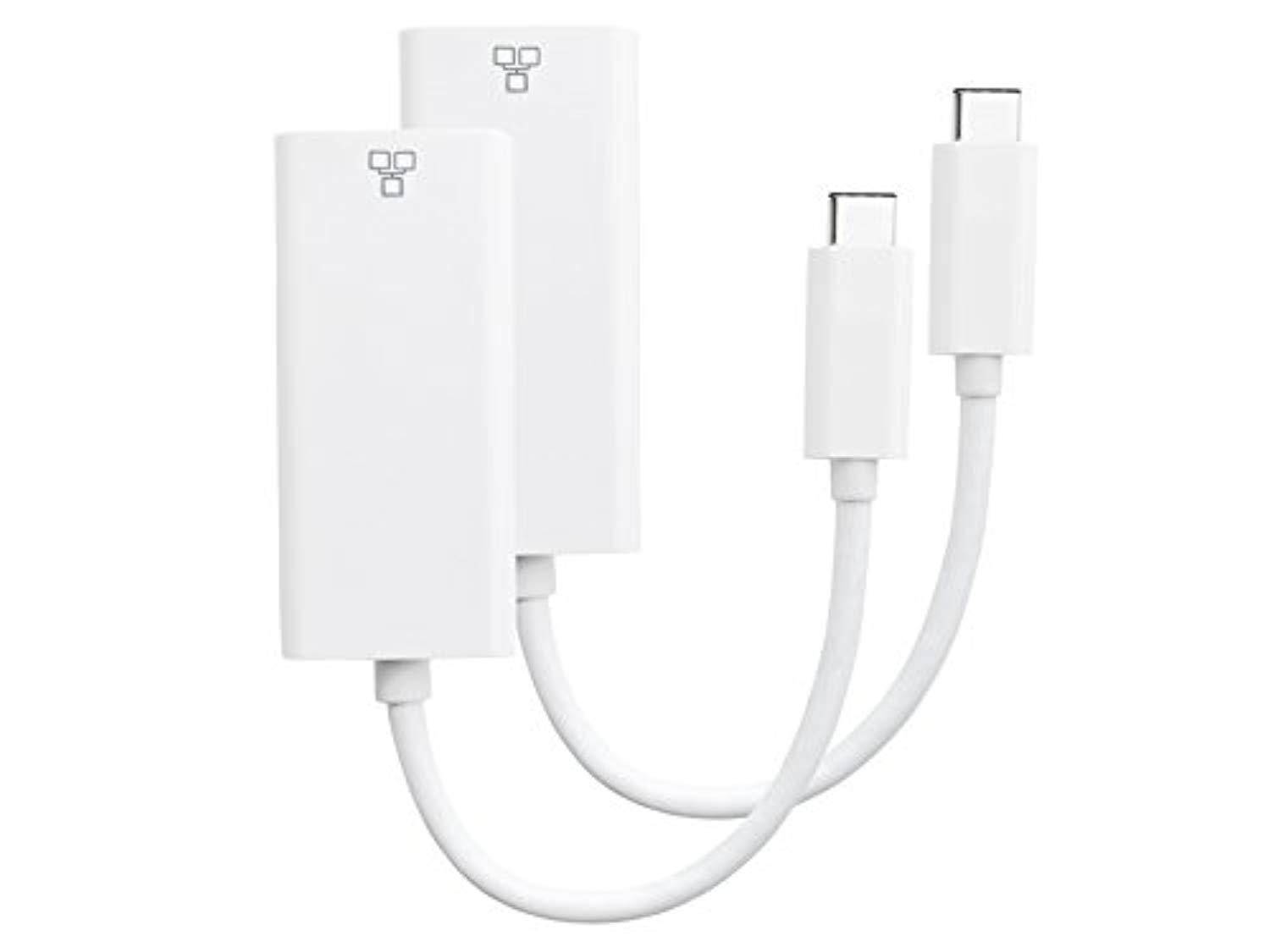 direct access tech. usb 3.1 type c to gigabit ethernet lan network adapter - two pack (d0165)