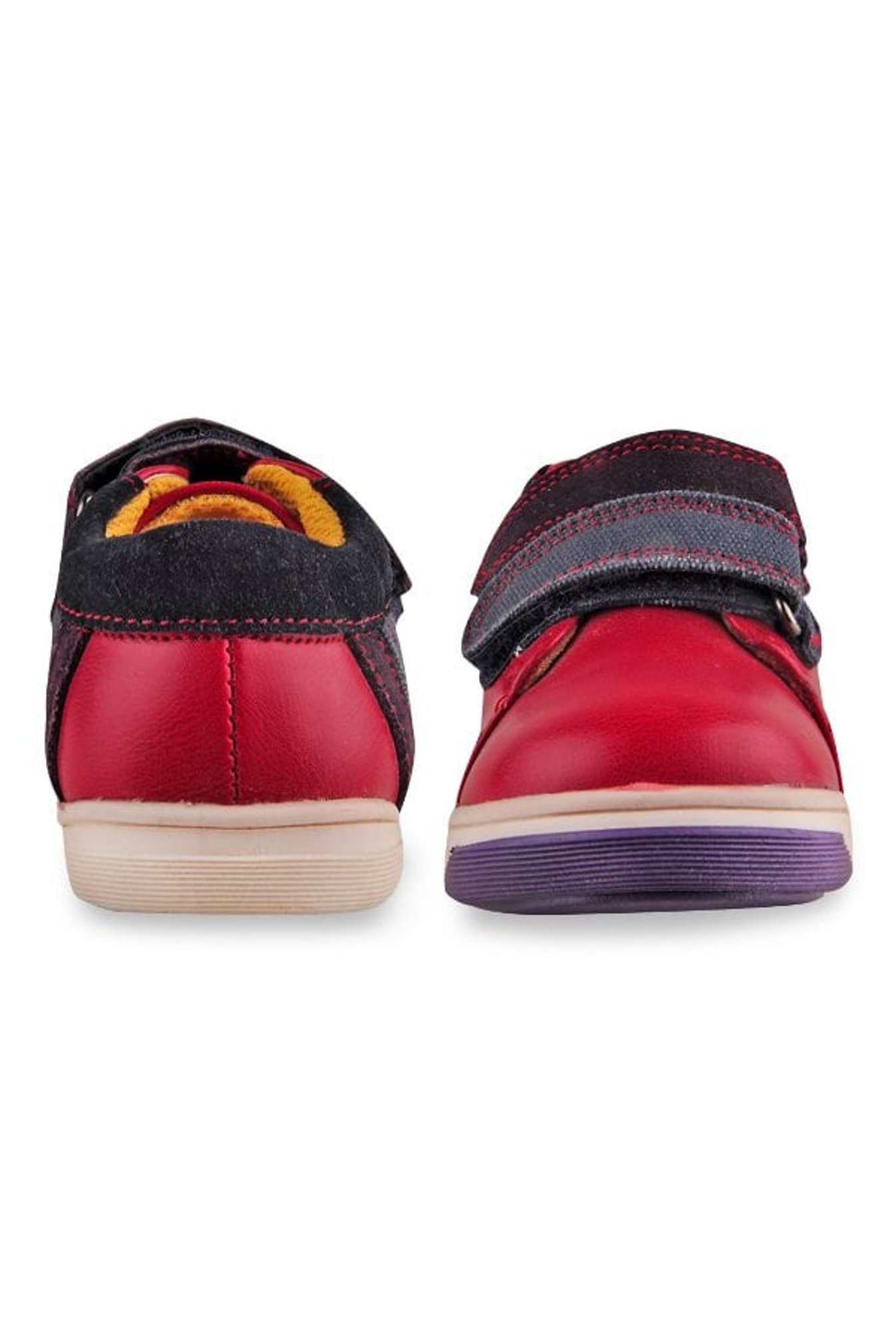 Beanz Kids Master First Walker Red & Navy Velcro Shoes