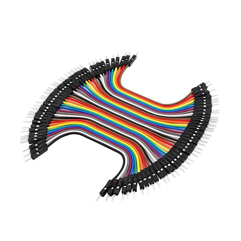 40 Piece Male to Male 4 Inch Solderless Ribbon DupontCompatible Jumper Wires for Breadboard Prototyping