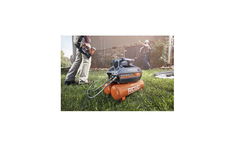 Ridgid ZROF45200SS 1.6 HP 4.5 Gallon Oil-Free Pontoon Air Compressor
