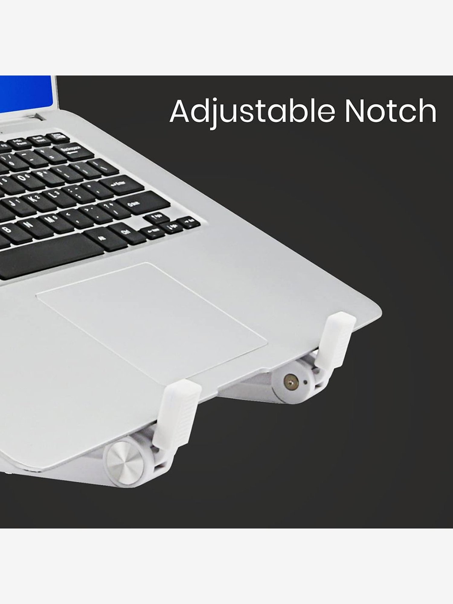 Portronics My Buddy Flip POR-1309 Portable Laptop Stand (White)