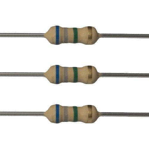 6.8M Ohm Resistors, 1/4W , 5% (Pack of 100)