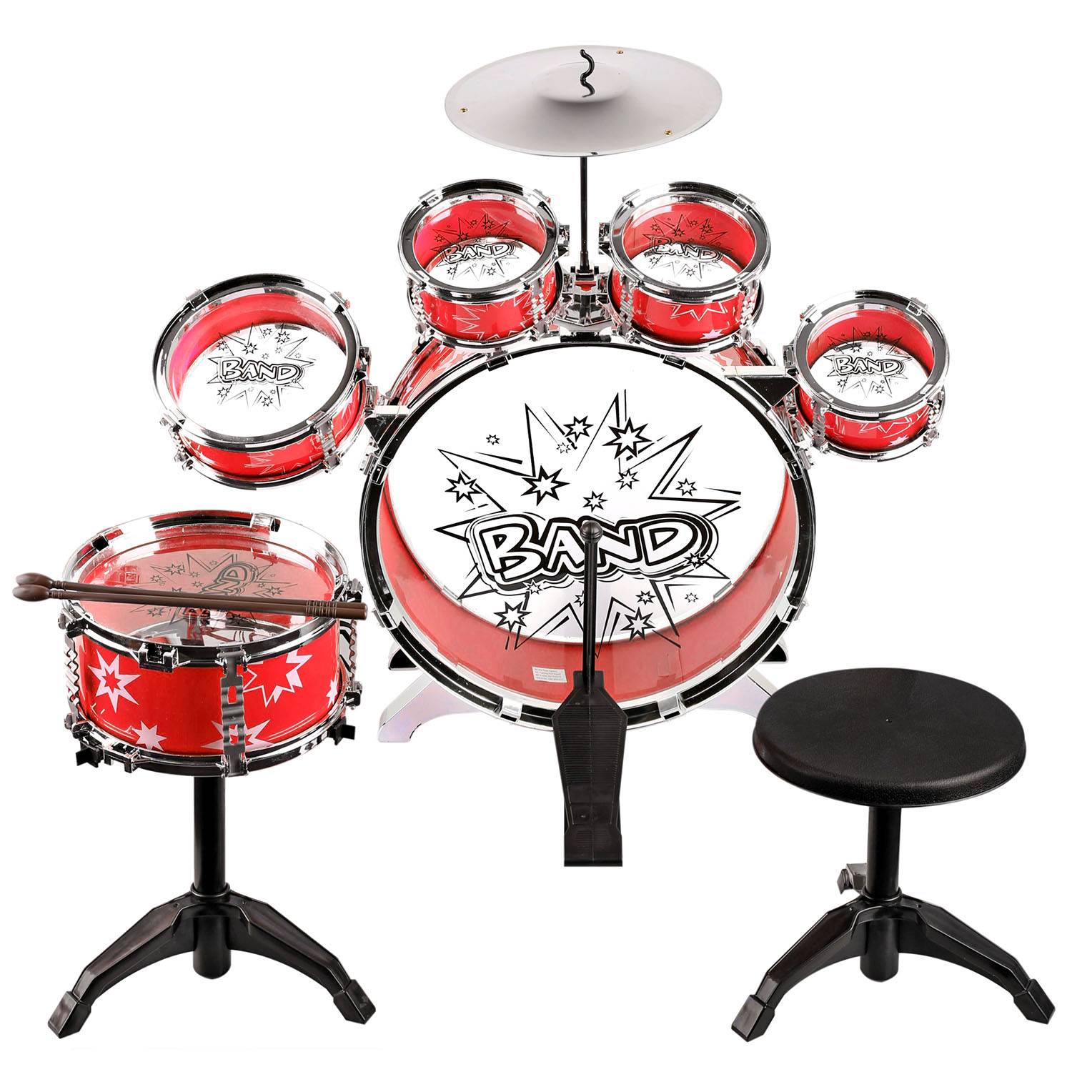 Urban Kit Kids Musical Drum Instrument Set Red UK-PS75A-RED