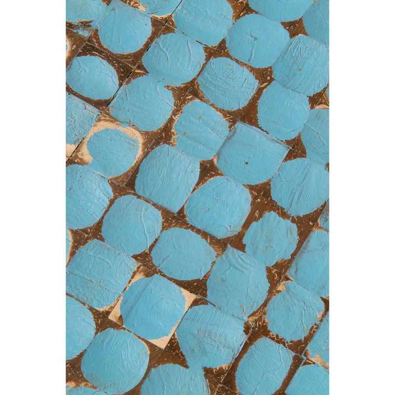 Cummings Coconut Shell Inlay Coffee Table Blue - East At Main