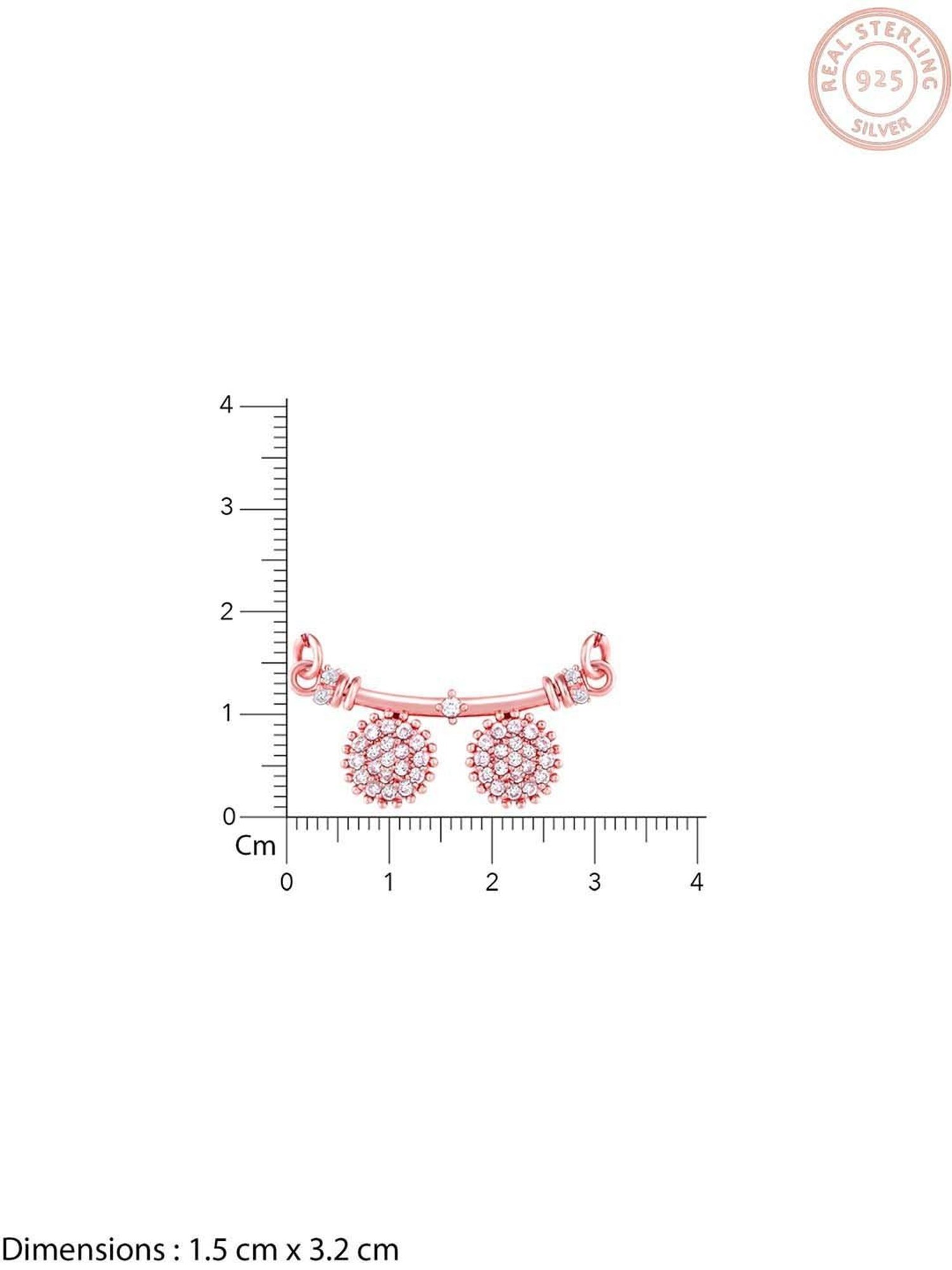 GIVA 92.5 Sterling Silver Mangalsutra for Women