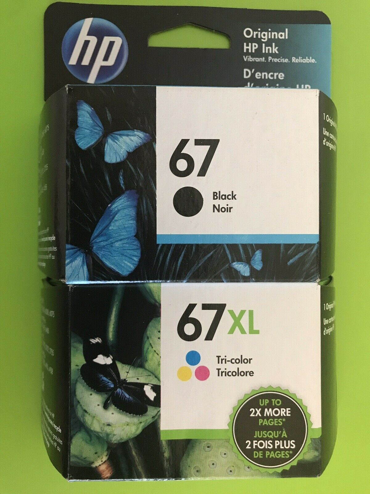Genuine HP 67X 67XL Ink Cartridge Combo Pack for HP 2755 4155 6055 6455 printer
