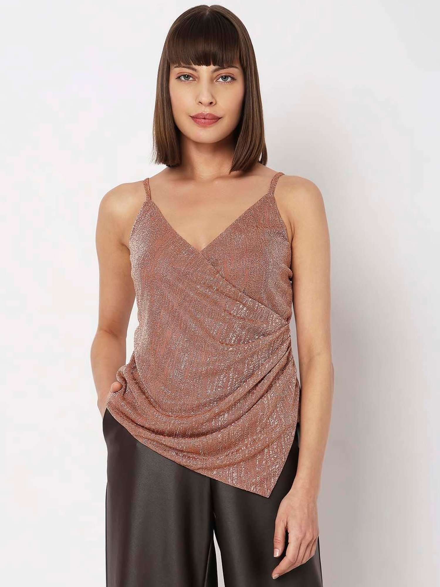 Vero Moda Peach Regular Fit Top