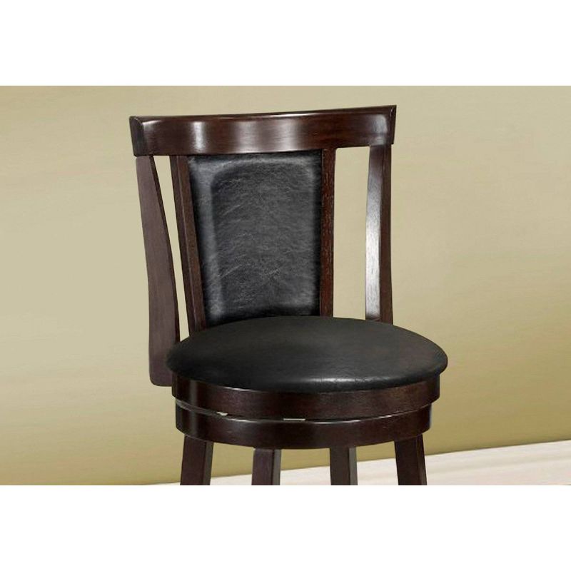 2pc 43"H Barstool Swivel Cappuccino - EveryRoom