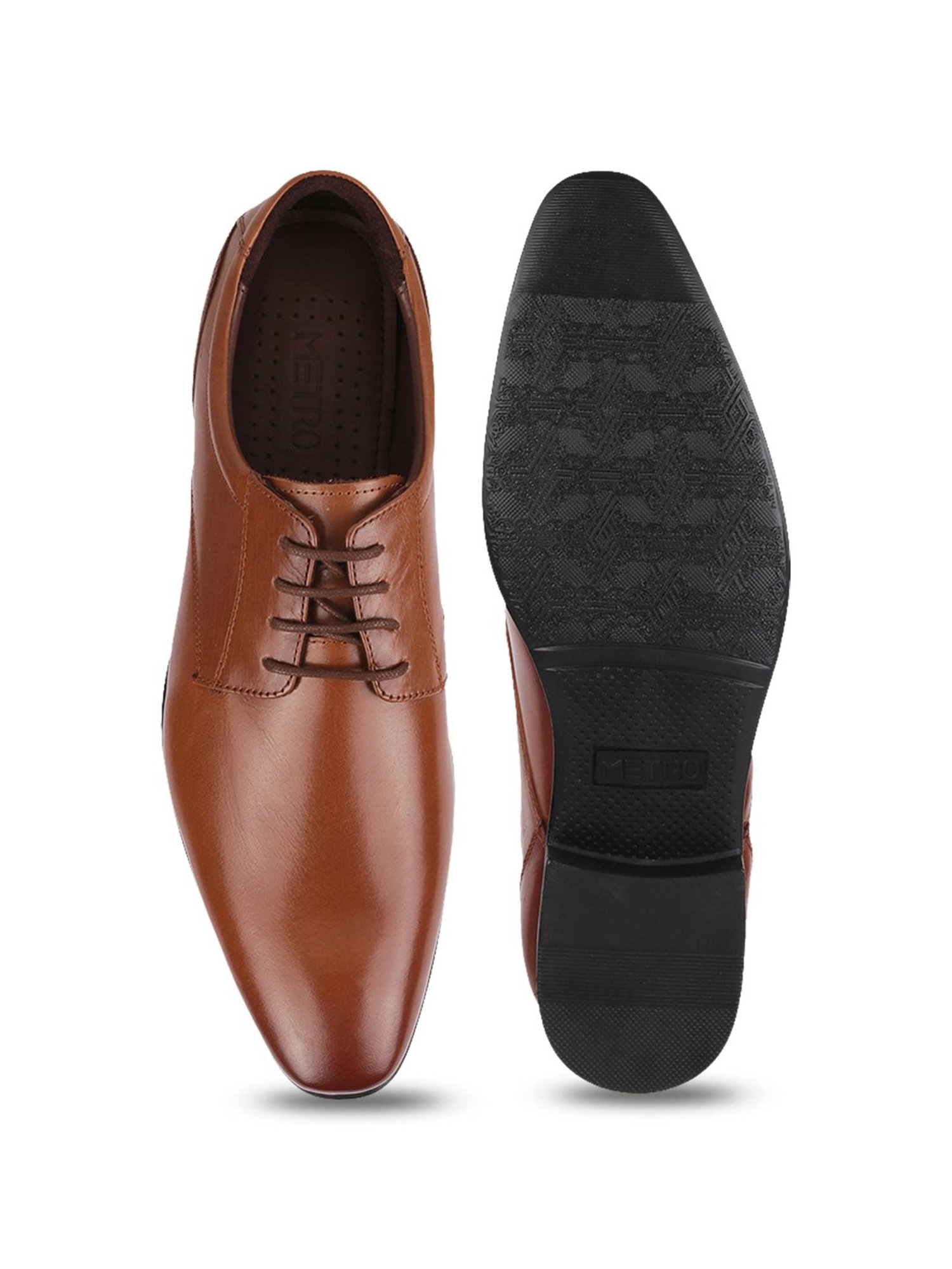 Metro Men's Tan Shoe Lace-up