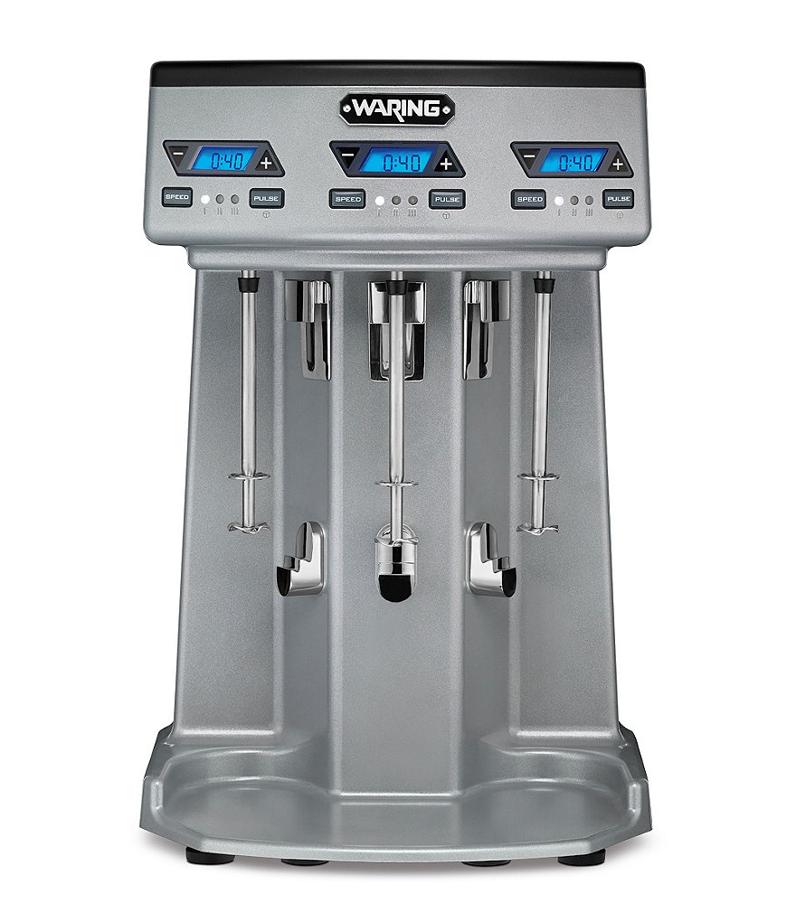 Waring Commercial Heavy-Duty Triple-Spindle Drink Mixer with Timer