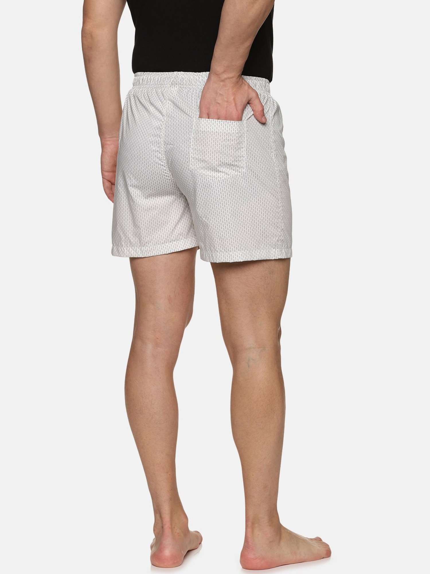 Don Vino White Regular Fit Printed Boxers