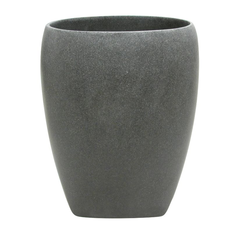 Charcoal Stone Wastebasket Gray - Allure Home Creations